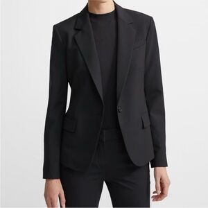 Theory black fitted blazer